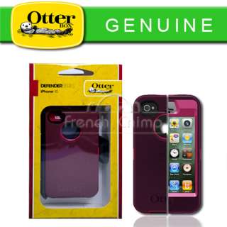   Defender Case for iPhone 4 4S 4G 4GS Peony Pink Deep Plum color  