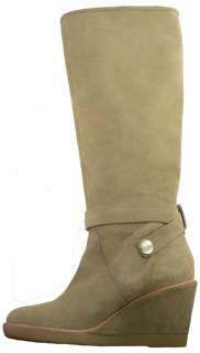 New $348 Coach Candid Kid Suede Women Boots 6 Clay  