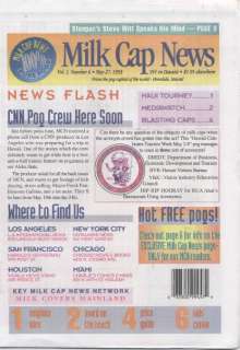 Milk Cap News POGs TAZZOs FLIPPOs All 7 Issues Complete Hawaii POG 