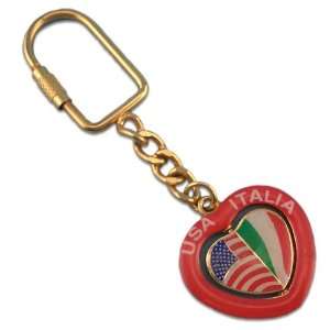  USA Italia Key Chain 