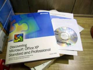 Microsoft XP Office Professional version 2002  