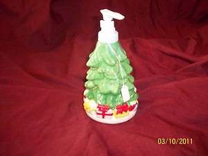 Christmas Tree Soap Lotion Pump Dispenser Holiday Decoration  