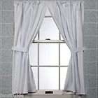 WHITE VINYL BATHROOM \ SHOWER WINDOW CURTAIN ~ 45 x 36 ~ TIE BACKS 