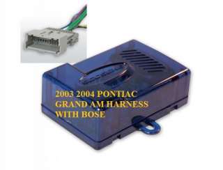 2003 2004 Pontiac Grand Am Radio Wiring Harness w/ Bose  