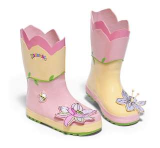 NWT Kidorable Childrens Lotus Flower Rain Boots NEW  