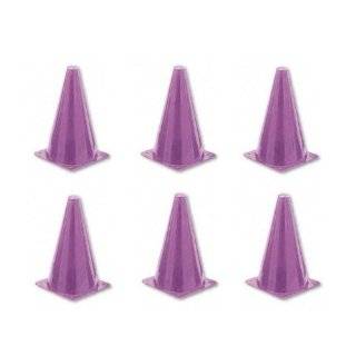   Sports 9 Inch Colored Cones All Yellow   Set of 6