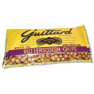 Guittard Butterscotch Chips (Pack of 12)  Grocery 