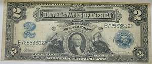 1899 Silver Certificate $2 Currency  