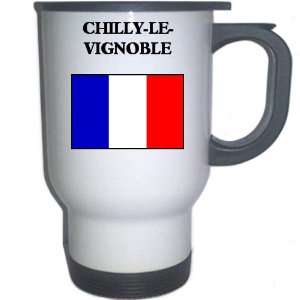  France   CHILLY LE VIGNOBLE White Stainless Steel Mug 