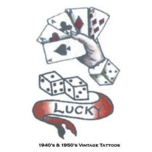  Tattoo Vintage Lucky 1940 1950 (Case of 1) Toys & Games