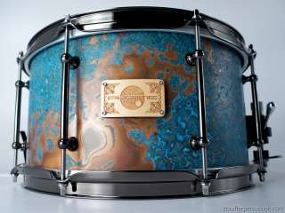 Phattie 13x7 Custom Acid Etched Copper Finish, 8 Ply Maple Shell 