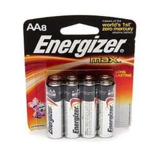  Energizer Max Alkaline Batteries, Aa   8 Ea/pack, 6 Pack 