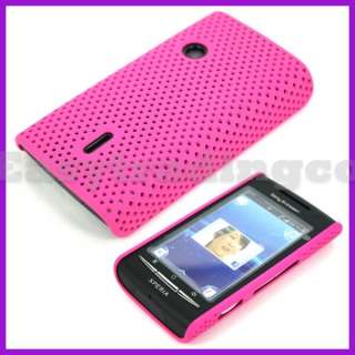 Mesh Back Cover Case Sony Ericsson Xperia X8 Hot Pink  
