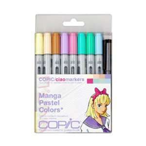  COPIC Art & Marking Pen Products MNGAPAS Ciao Manga 8pc Set 