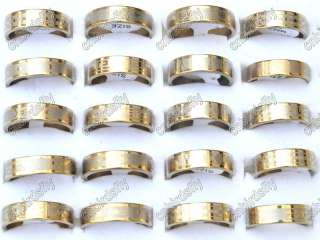 Wholesale Mix 80pcs stainless steel rings 4style  