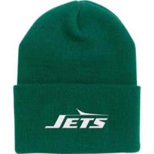  New York Jets Retro Throwback Logo Cuffed Knit Hat Sports 