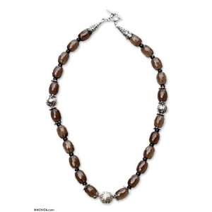  Smoky quartz strand necklace, Joy Forever Jewelry