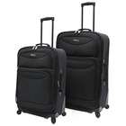 Traveler Fashion 2 Piece Spinner Luggage Set   Color Charcoal