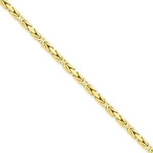  14k Yellow Gold 16 inch 2.50 mm Byzantine Choker Necklace 