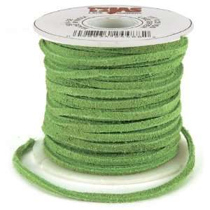  New   Solid Suede Lace 1/8 Wide 25 Yard Spool LimeGreen 
