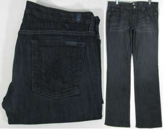 165 NWT 7 FOR ALL MANKIND JEANS A POCKET IN DARK RINSE WASH SIZE 32 