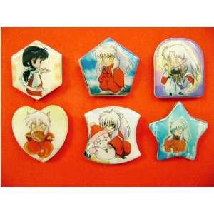    Coloful Chibi Inuyasha Pins 6 pieces (Closeout Price) Toys & Games