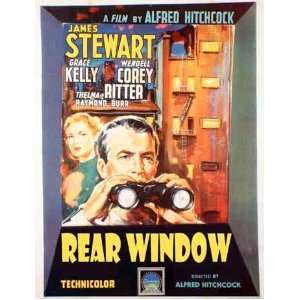HUGE LAMINATED / ENCAPSULATED Alfred Hitchcock   Rear Window Classic 