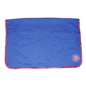  MLB Chicago Cubs blue cotton thermal baby blanket / throw 