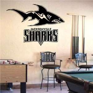   Vinyl Sticker Sports Logos Jacksonville Sharks (S817)