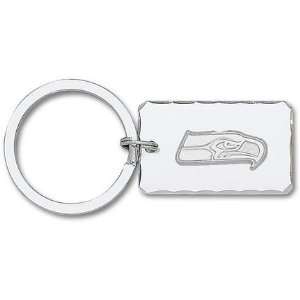 com Seattle Seahawks 5/16 Sterling Silver Logo on Nickel Plated Key 