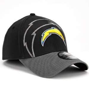 Mens New Era San Diego Chargers Classic 39THIRTY? Black Structured 