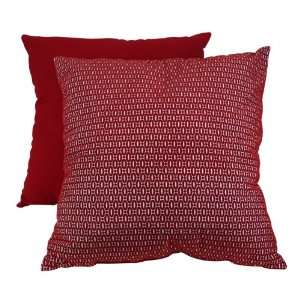   Virgin Recycled Decorative Mod Bead Curtain Throw Pillow   Red