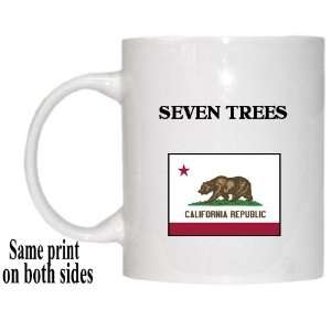  US State Flag   SEVEN TREES, California (CA) Mug 