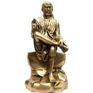   Sai Baba Blessing His Devotees   Brass Sculpture: Home & Kitchen