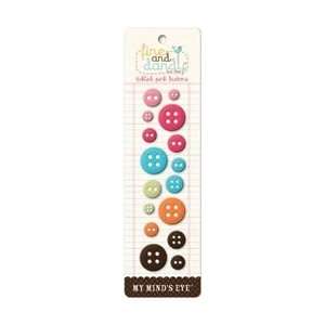    Fine & Dandy Tickled Pink Buttons 26/Pkg: Arts, Crafts & Sewing