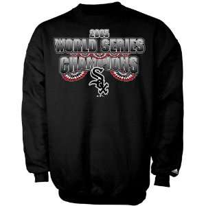   Sox 2005 World Series Champions Banner Mania Black Crew Sweatshirt