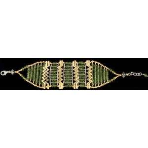  Peridot Gold Plated Bracelet   Sterling Silver: Everything 