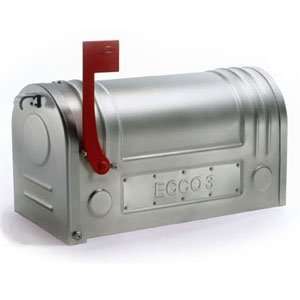   Mounted Stainless Steel Mailbox with Custom Plate: Home Improvement