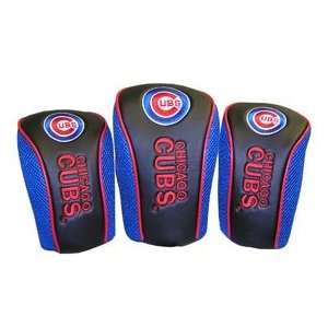 Chicago Cubs Mesh Golf Barrel Head Cover Set  Sports 