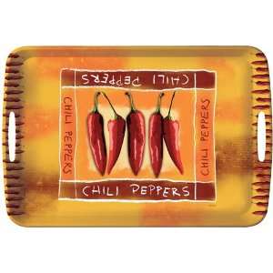 Sisson Imports 7551   Sisson Editions Chili Peppers Tray 