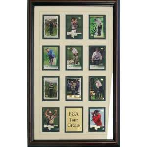  PGA Tour Greats Autographed Framed Card Set: Sports 