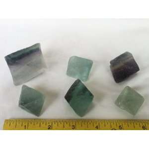  6 Natural Fluorite Crystals, 9.20.20 