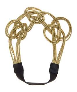 Gold (Gold) Metallic Twisted Knot Headband  240252993  New Look