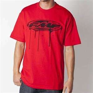  FMF Apparel Stained T Shirt   2X Large/Red Automotive