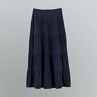 Womens Knit Maxi Skirt  Basic Editions Clothing Womens Skirts 