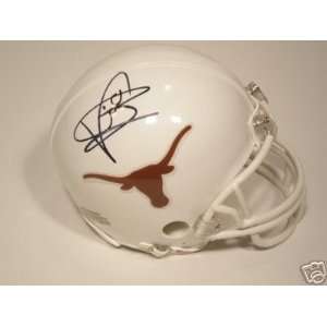  Vince Young Autographed Texas Longhorns Riddell Mini 