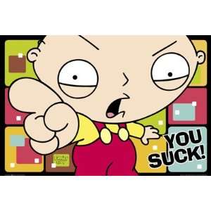  FAMILY GUY ~ STEWIE ~ YOU SUCK ~ NEW POSTER(Size 24x36 