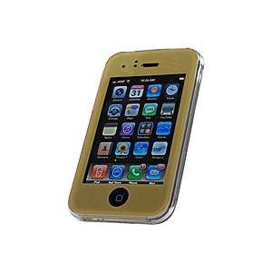   Apple iPhone 3G Gold Slidng Design Proguard W/ Clear Translucent Back