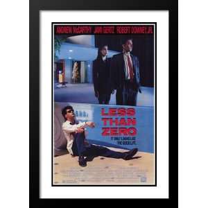  Less Than Zero 20x26 Framed and Double Matted Movie Poster 