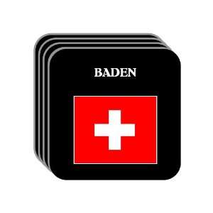 Switzerland   BADEN Set of 4 Mini Mousepad Coasters